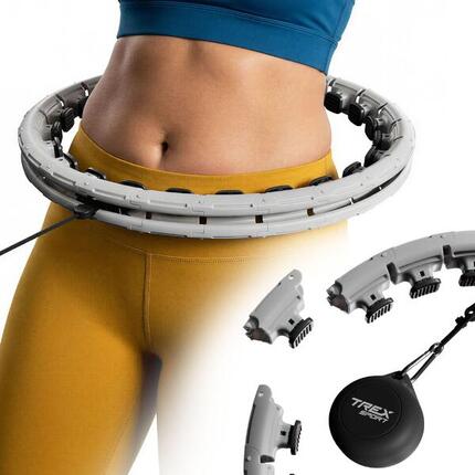 Cerceau de fitness avec picots de massage Trex Sport 400 g gris