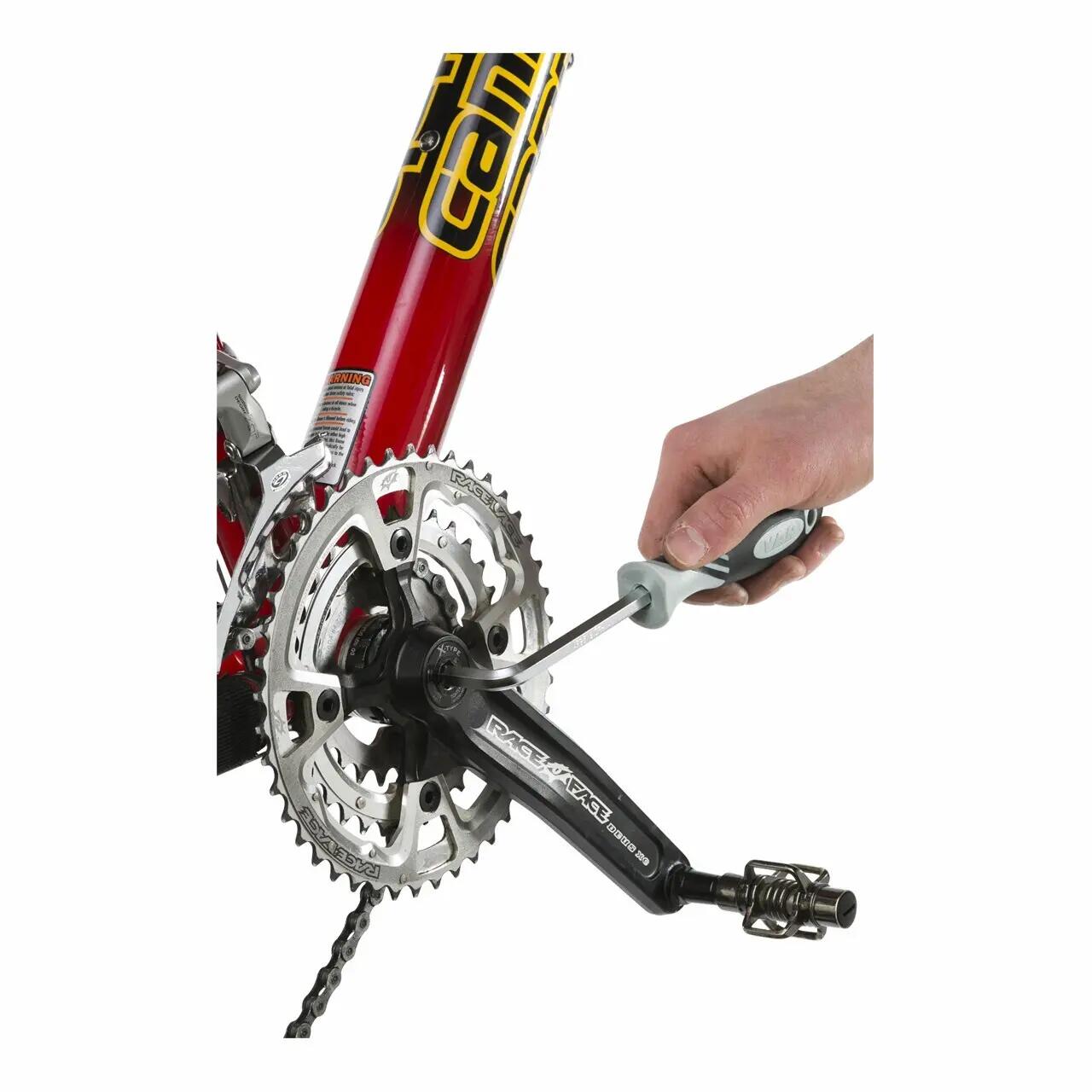 Pedalwerkzeug Pedalschlüssel abgewinkelt männlich Var Hex 2/2