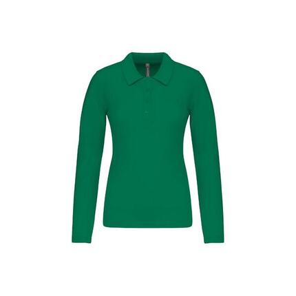 Polo piqué manches longues femme Kariban