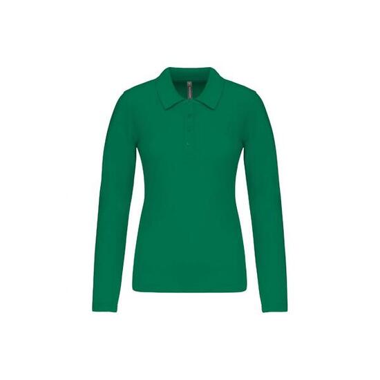 Polo piqué manches longues femme Kariban