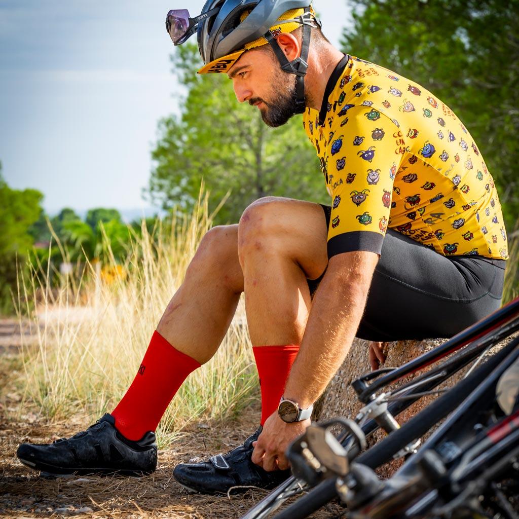 Calcetines de running KAMUABU color magma - unisex 5/6