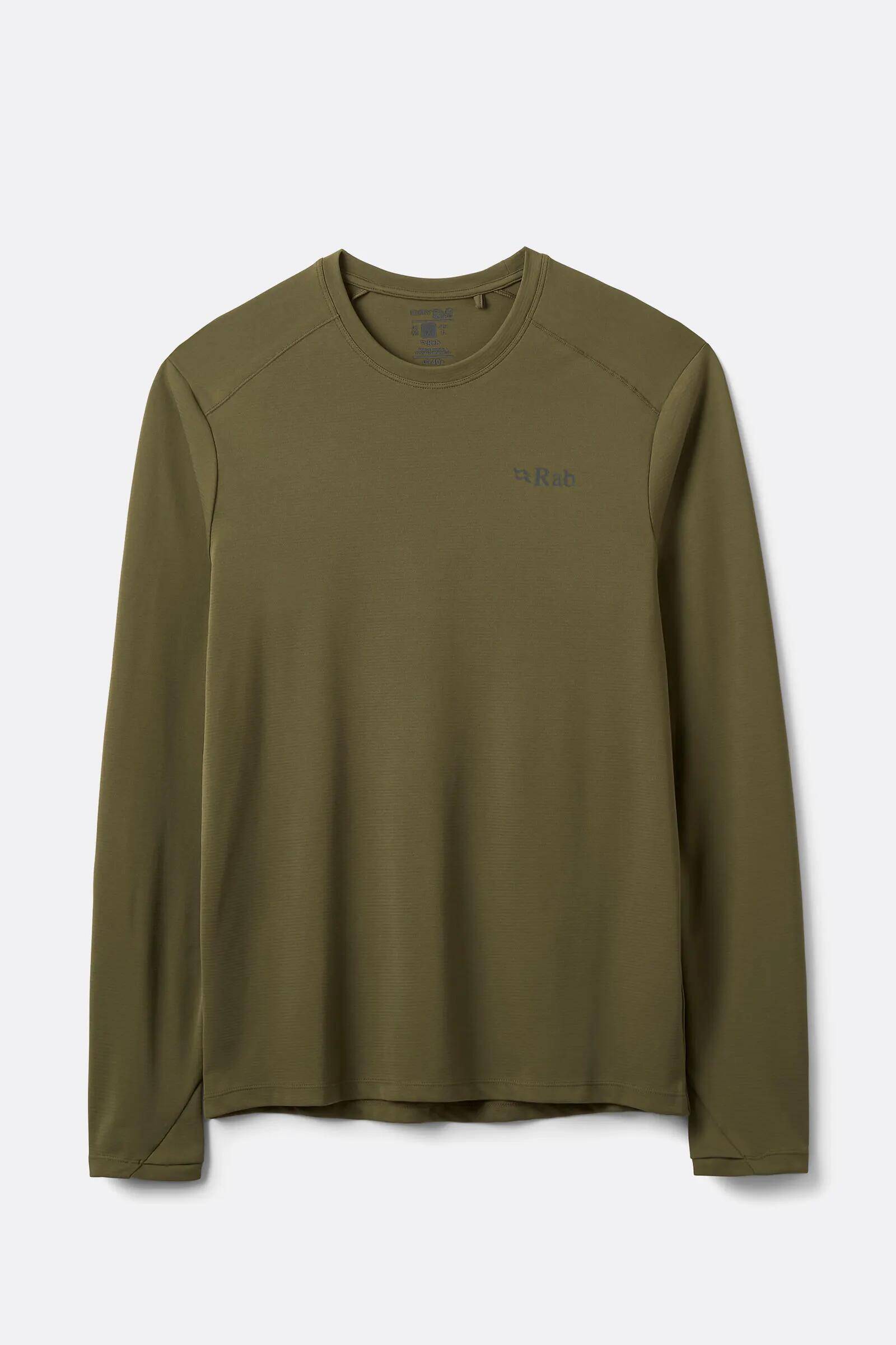 Rab Men's Force Long Sleeve Baselayer Top Olive -  1