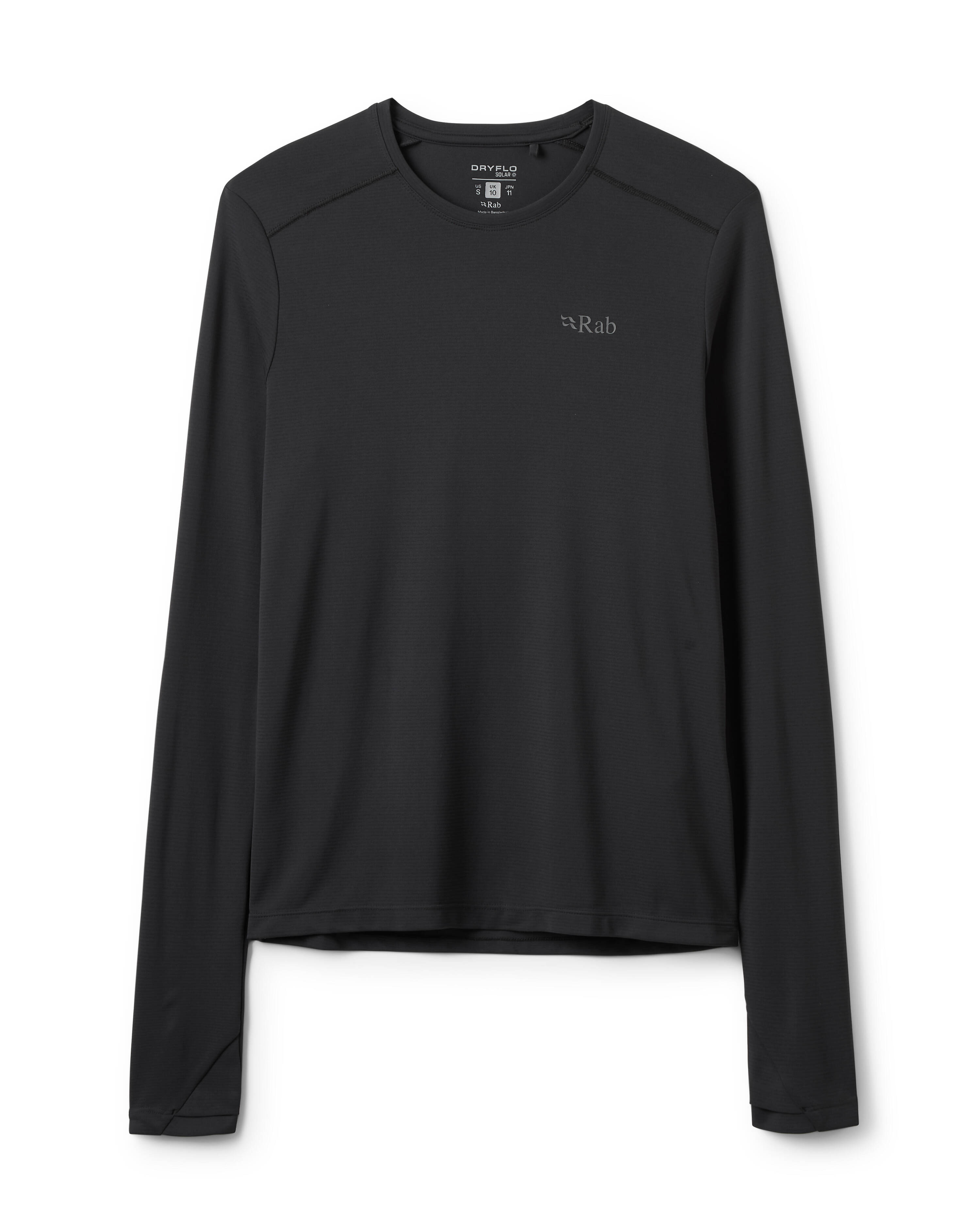Rab Women's Force Long Sleeve Baselayer Top Black -  1