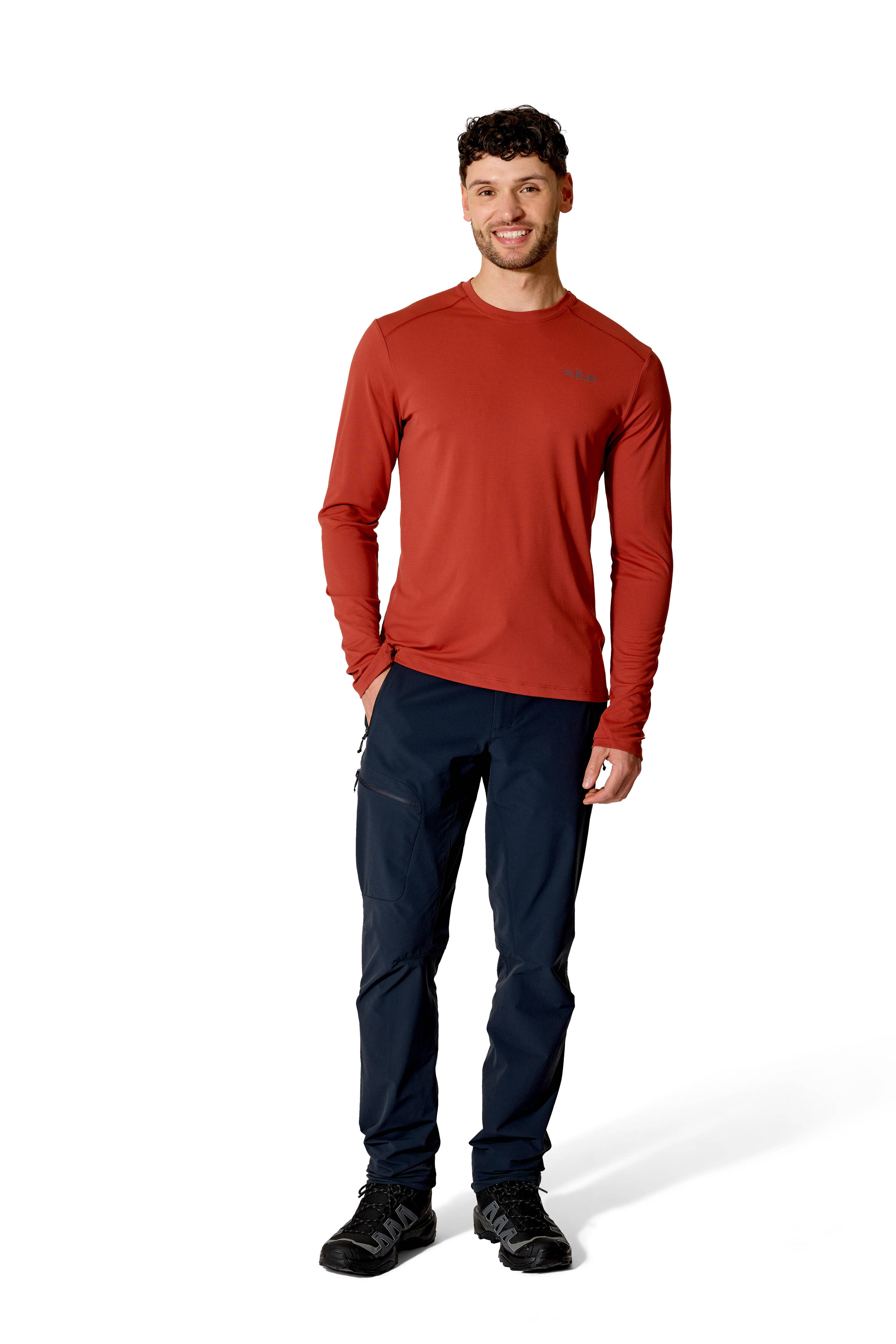 Rab Men's Force Long Sleeve Baselayer Top Tuscan Red -  5