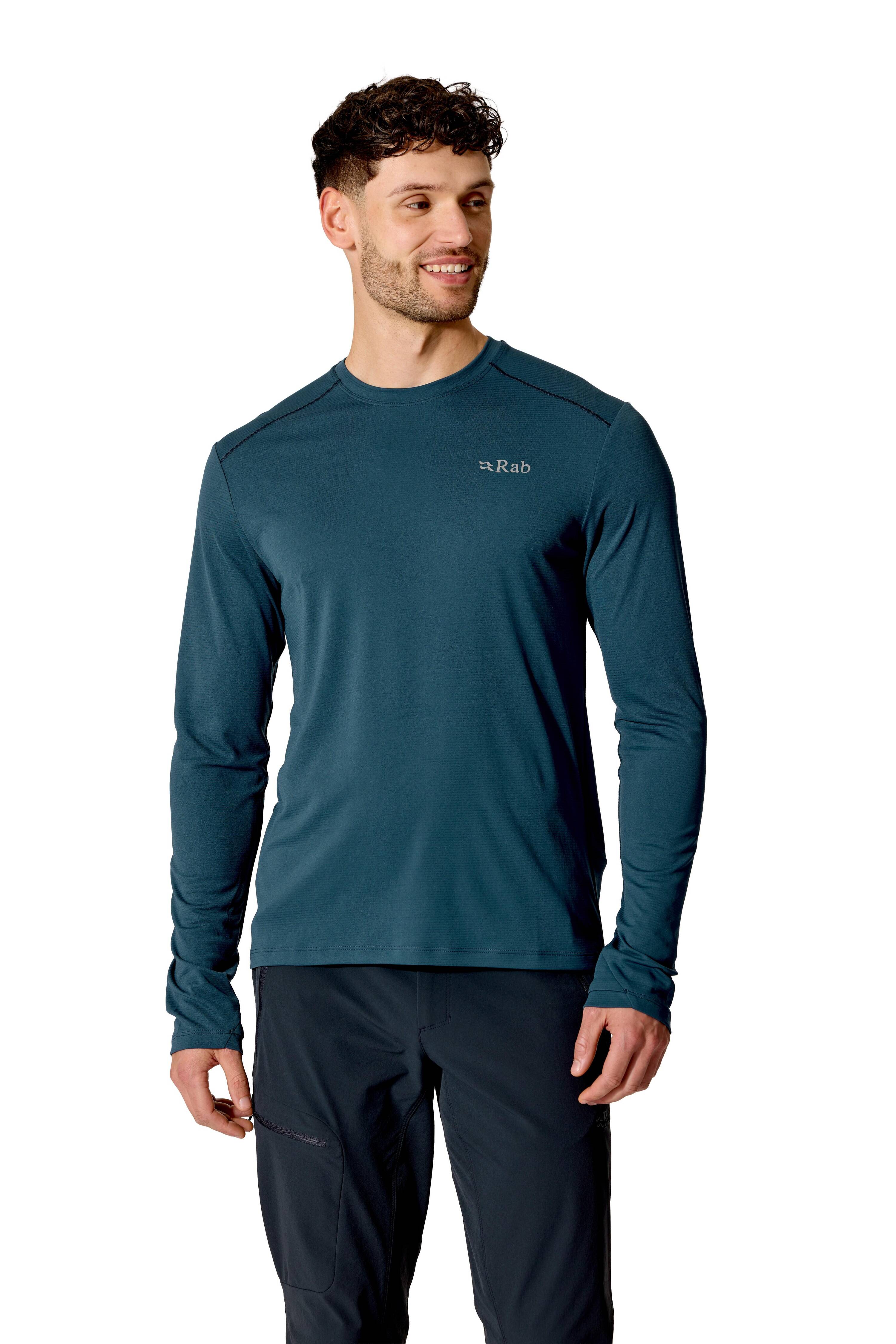 Rab Men's Force Long Sleeve Baselayer Top Tempest Blue -  5