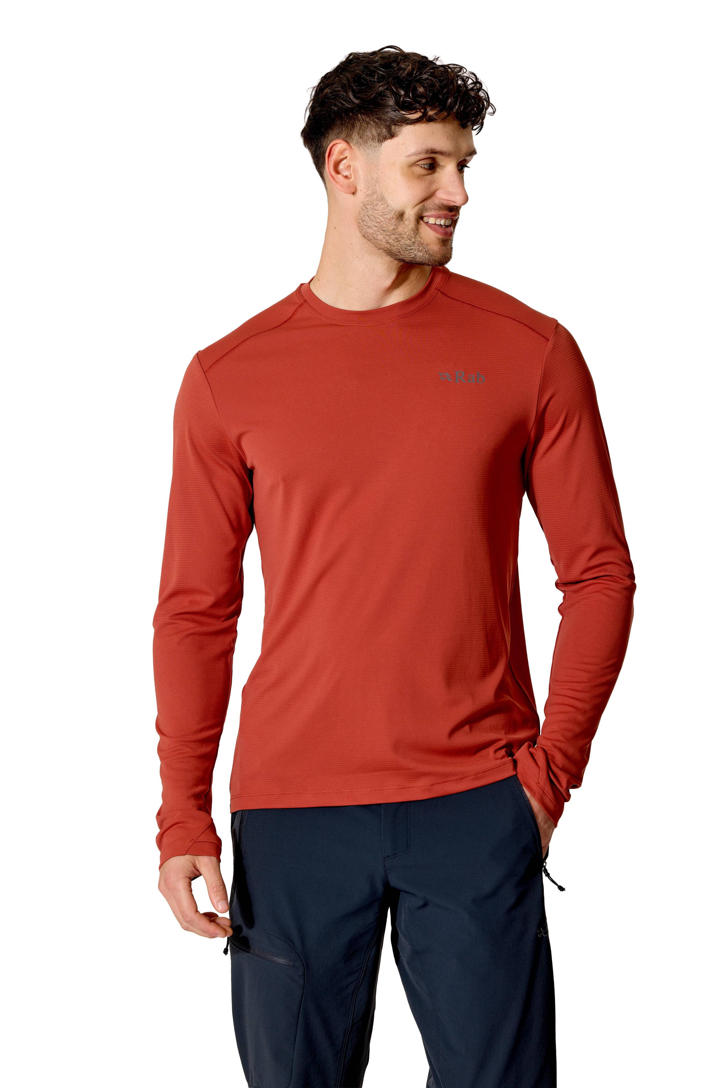 Rab Men's Force Long Sleeve Baselayer Top Tuscan Red -  4