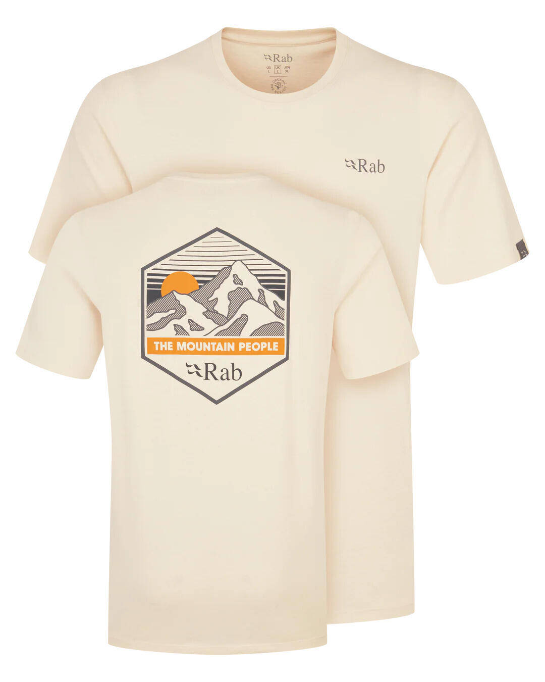 Rab Men's Stance Mountain Peak Tee Ecru -  3
