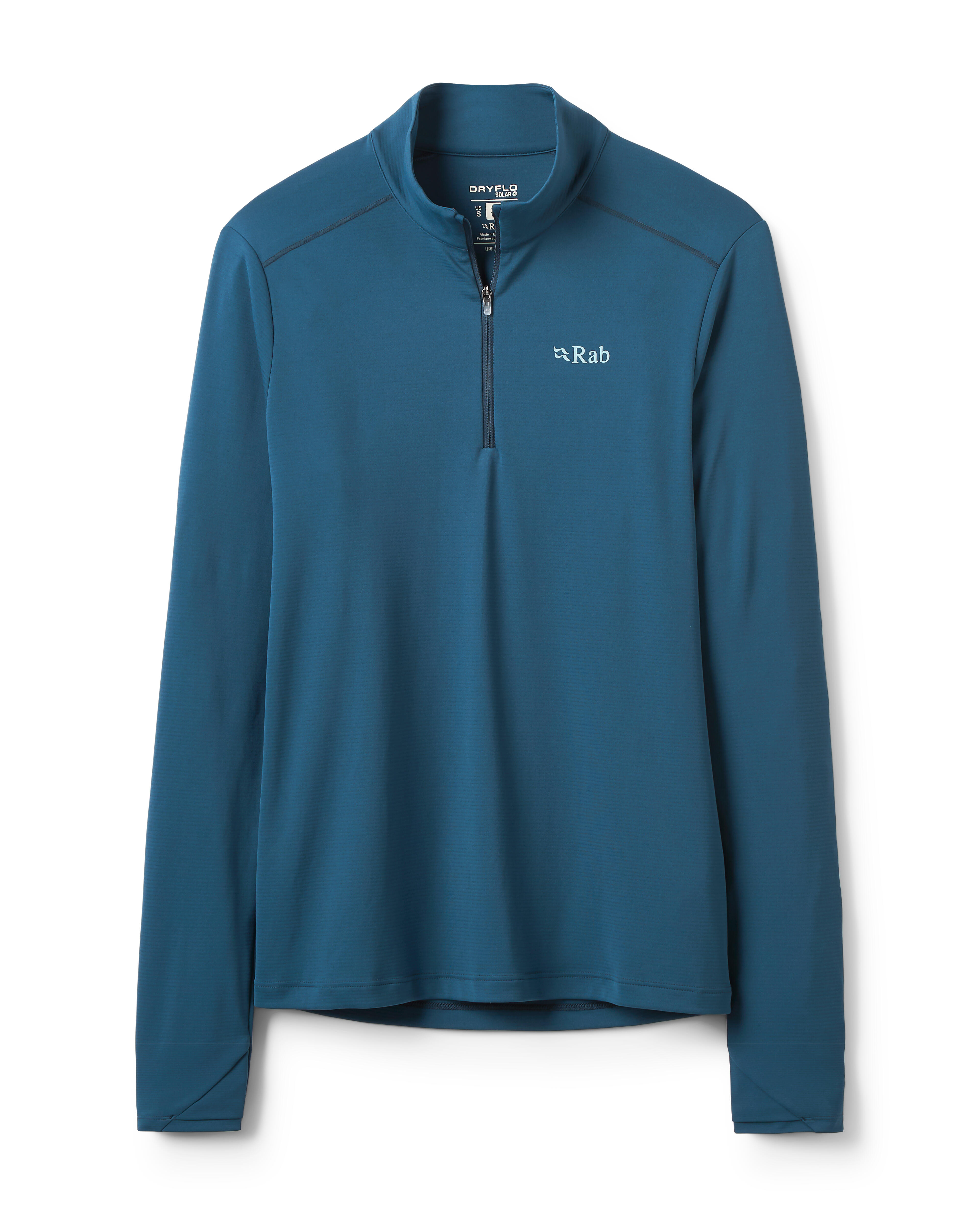 Rab Women's Force Long Sleeve Baselayer Zip Top Tempest Blue-picture-20