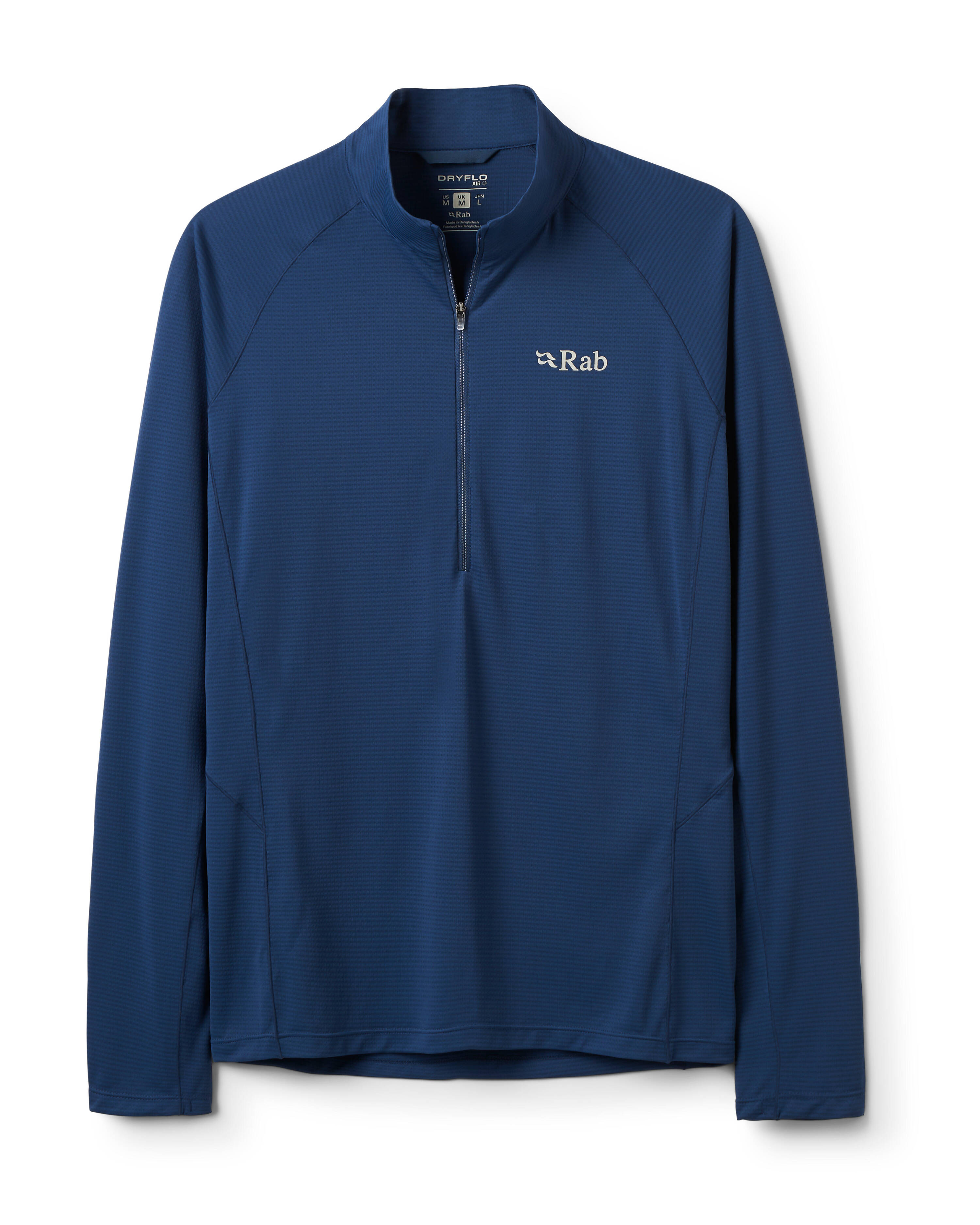Rab Men's Sonic Long Sleeve Baselayer Zip Top Tempest Blue -  1