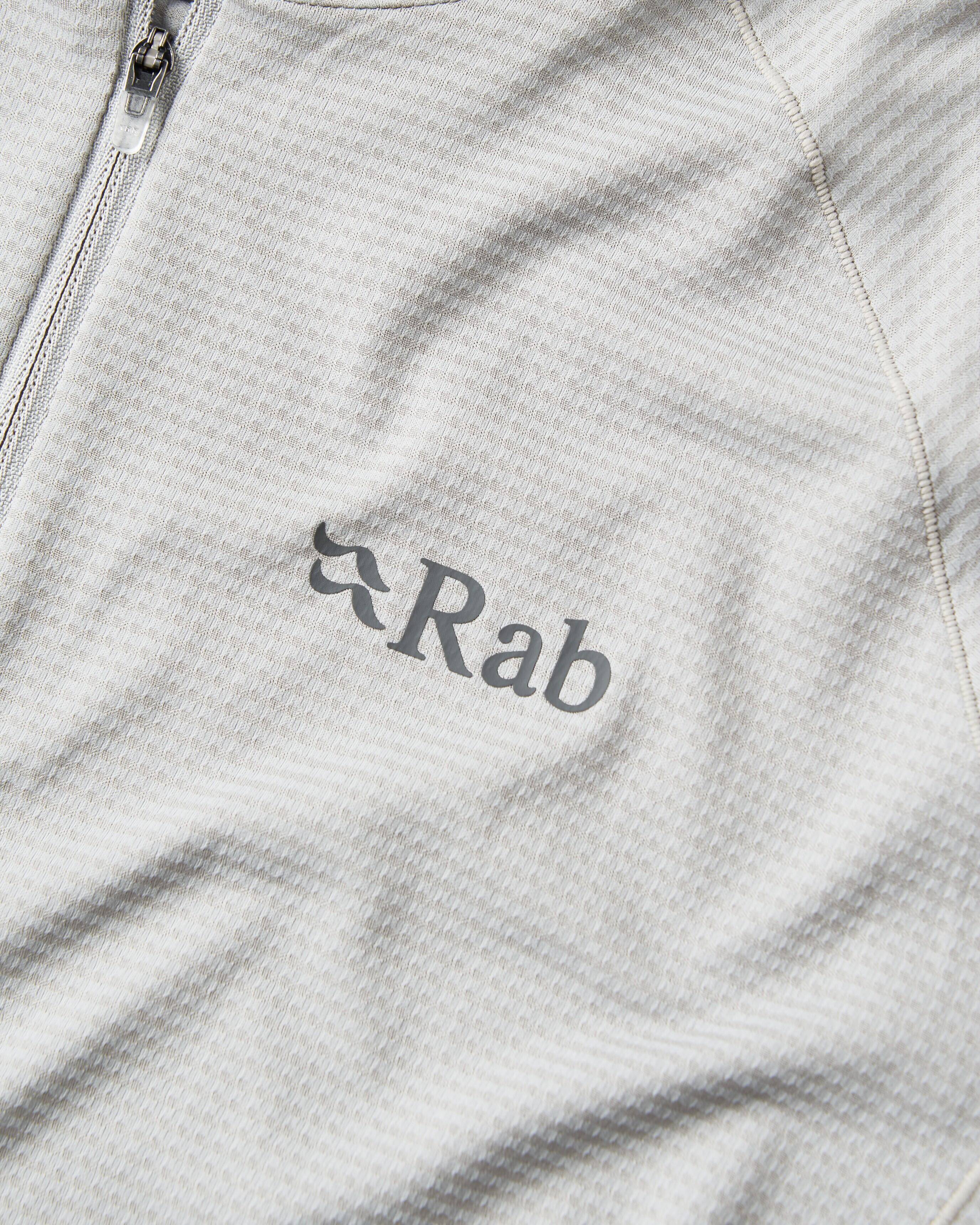 Rab Men's Sonic Long Sleeve Baselayer Zip Top Light Zinc -  3