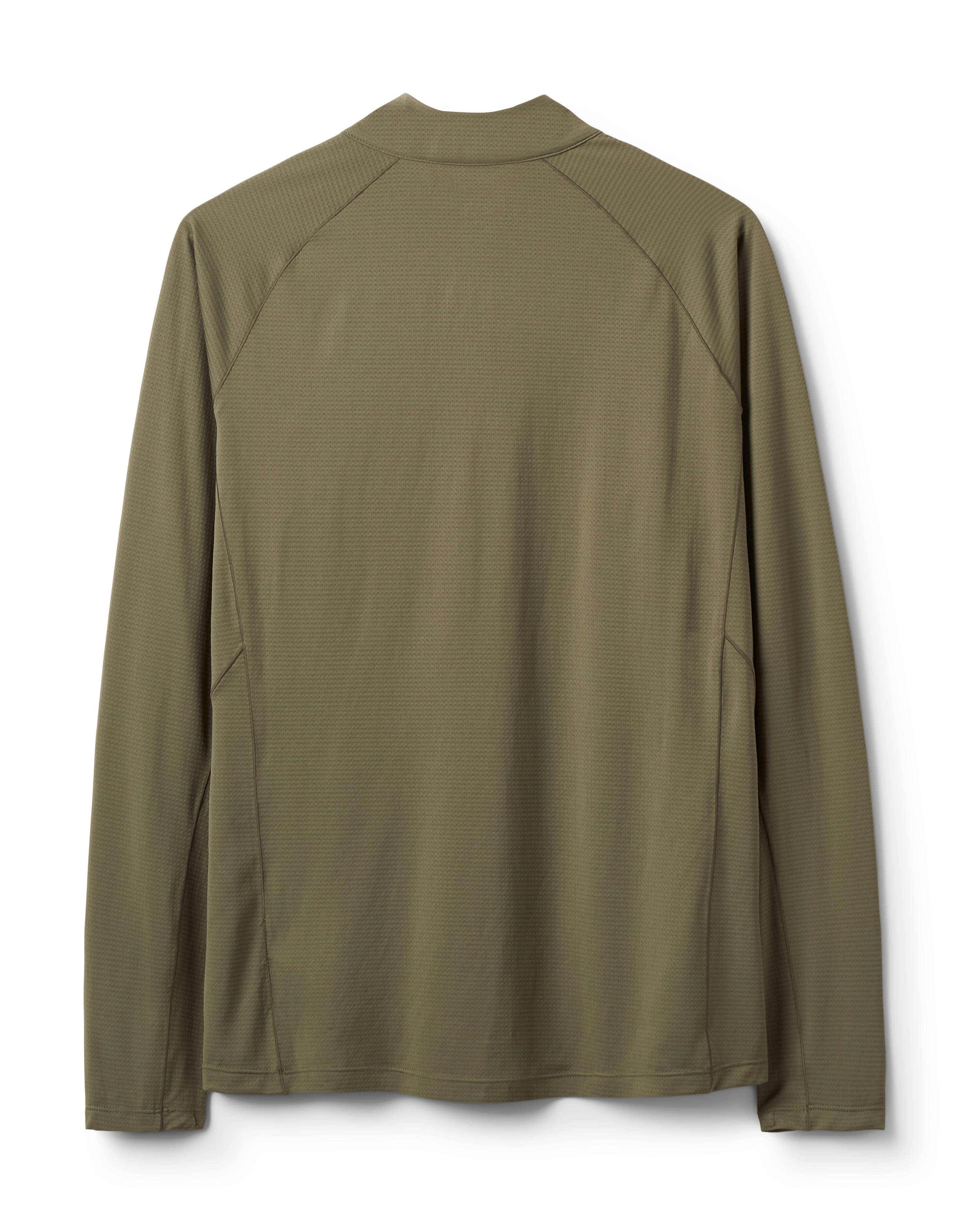 Rab Men's Sonic Long Sleeve Baselayer Zip Top Light Khaki -  2