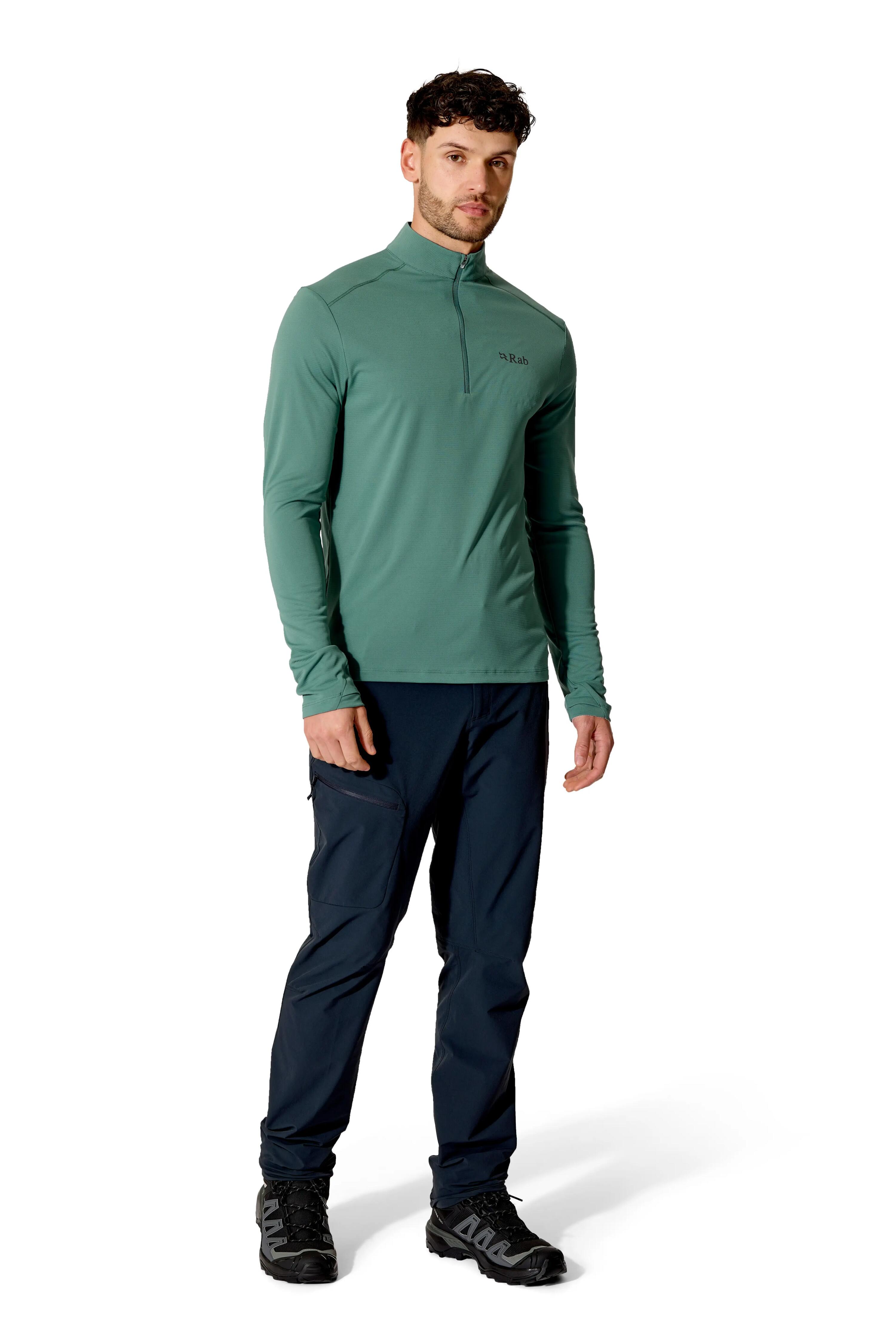 Rab Men's Force Long Sleeve Baselayer Zip Top Sage -  5