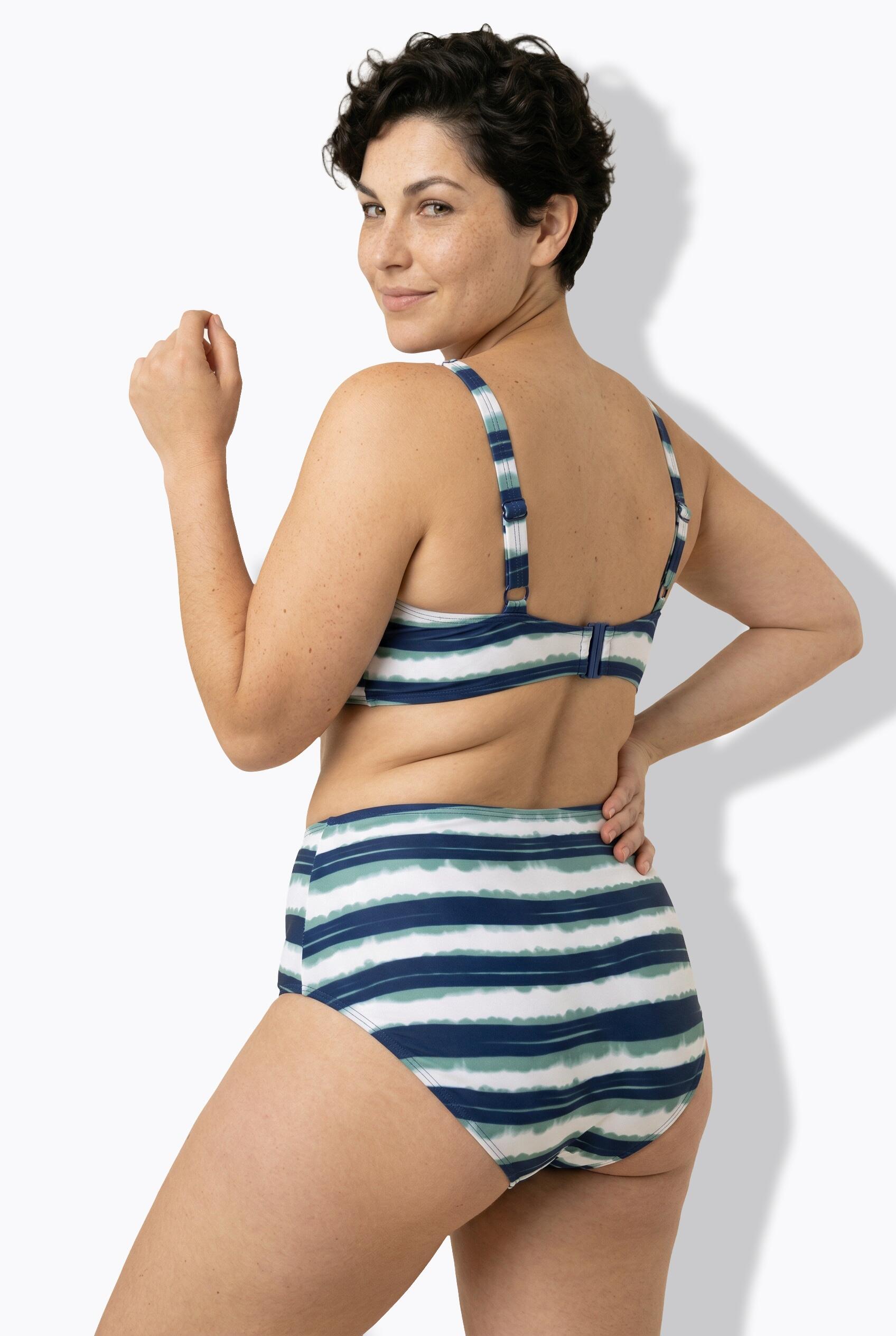 Femme Bikini avec bonnets souples motif rayé 2/7
