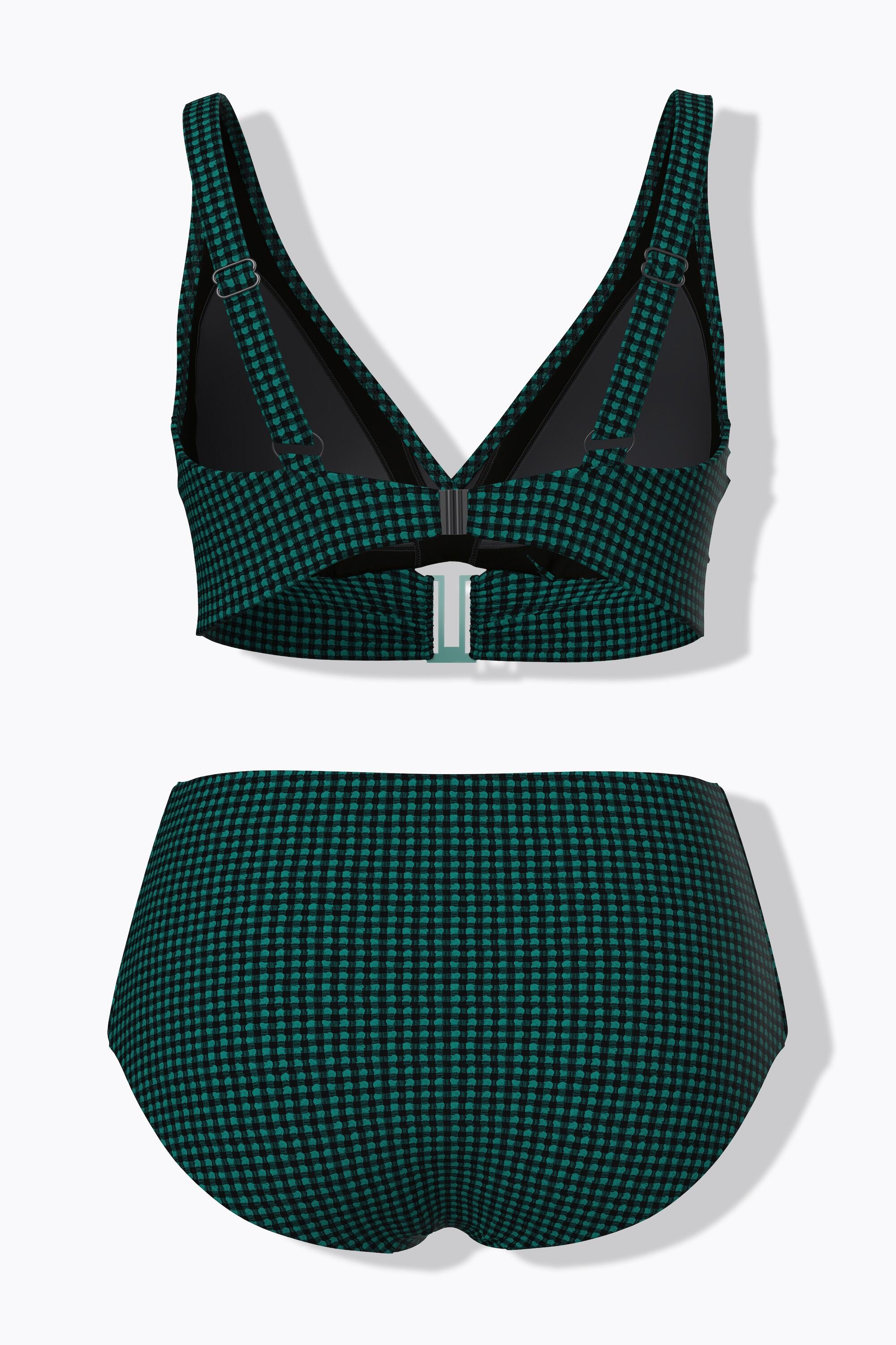 Damskie Bikini krata miękkie miseczki ozdobna klamra 5/7