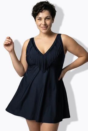 Femme Robe de bain à bonnets souples et armatures. Décolleté