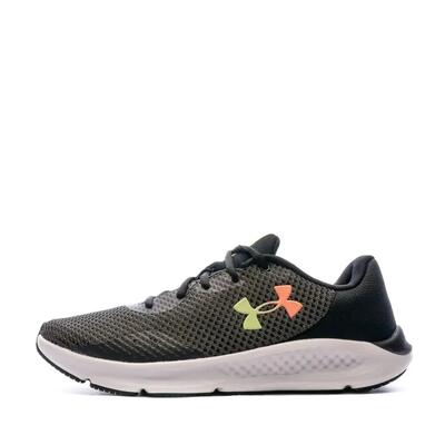 Under armour charged pursuit 3 donkergrijze hardloopschoenen