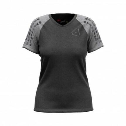 Maillot Manches Courtes Femme Leatt MTB All Mountain 2.0 Noir/Gris