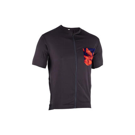 Maillot Manches Courtes Leatt MTB Trail 3.0 Lava Rouge