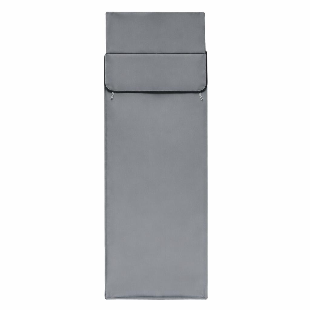 Grey Ultra-Stretch Sleeping Bag Liner for Camping & Travel