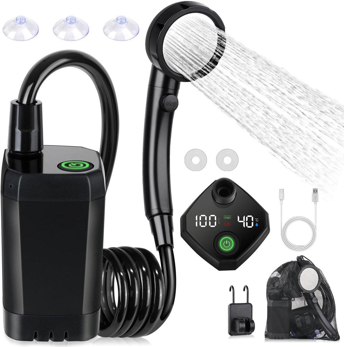 Portable Camping Shower For Hiking and Travel