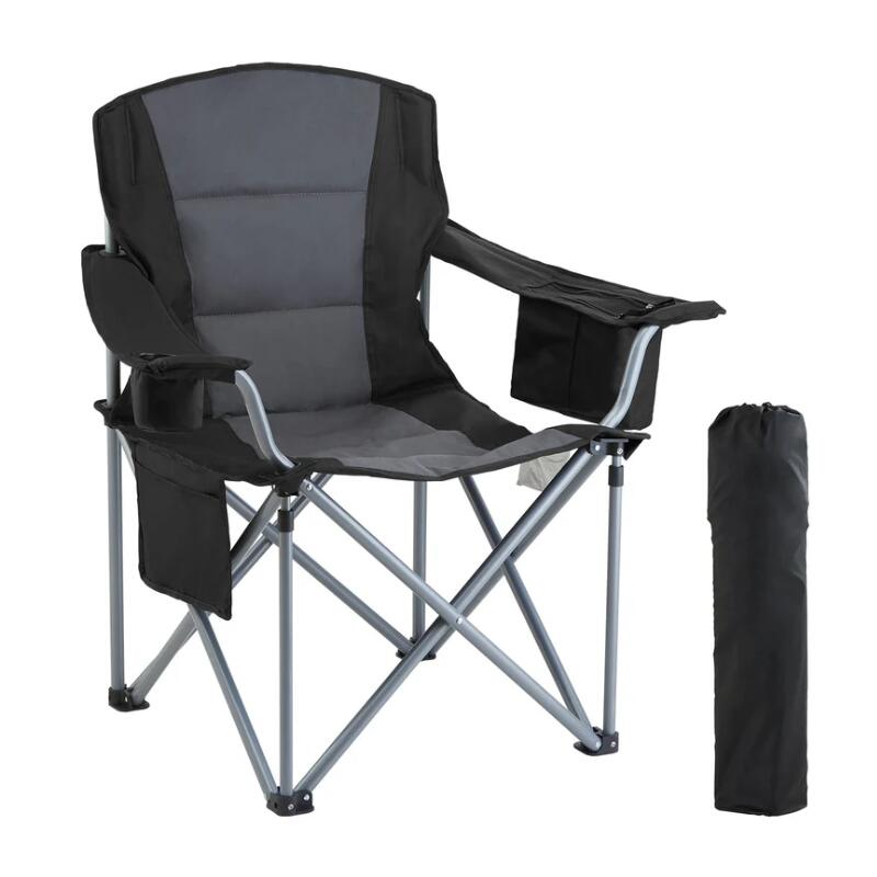 Camping Folding Chair for Adults - Black