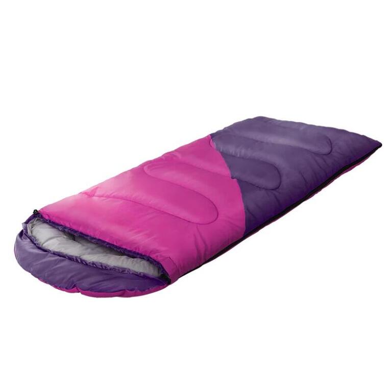 Kids single sleeping bag pink