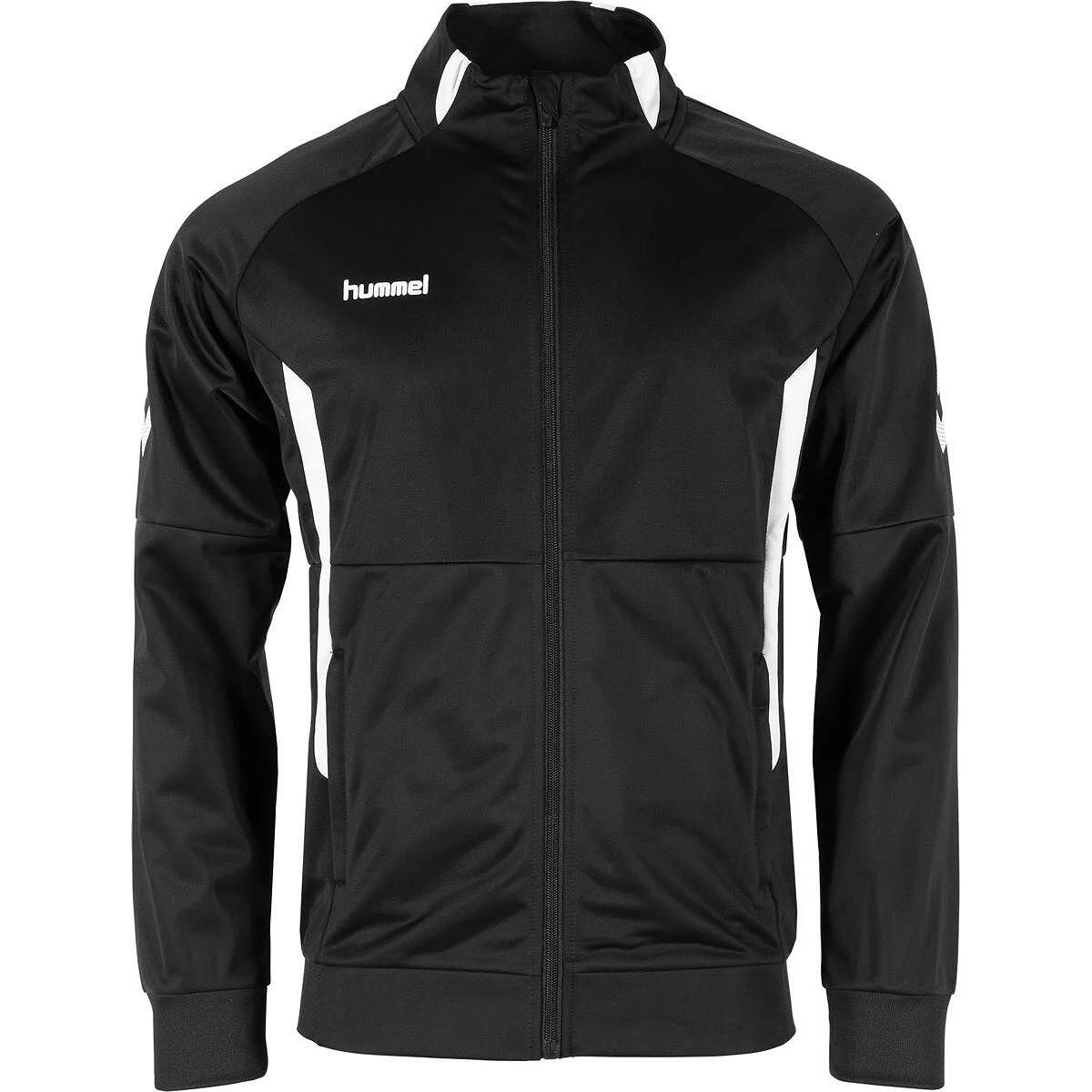 Hummel Authentic veste d'entraînement polyester hommes - Noir / Blanc 2/5