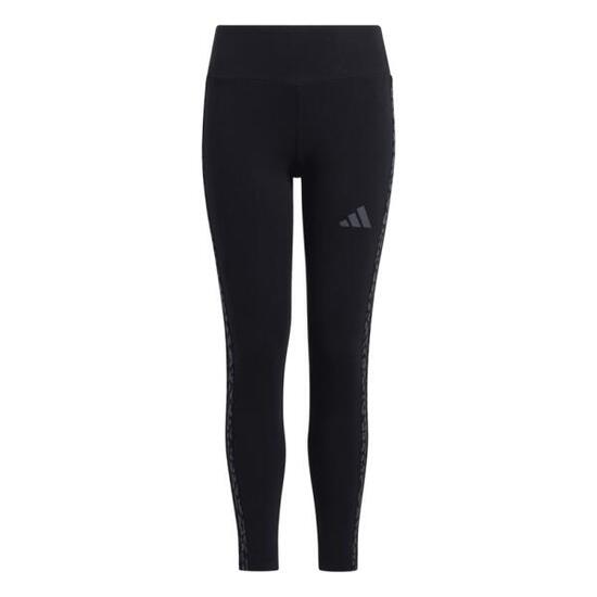 Legging Adidas 3S fille noir/blanc coton mélangé