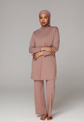 Dames zwemkleding ruimvallend bedekt zwempak met broek