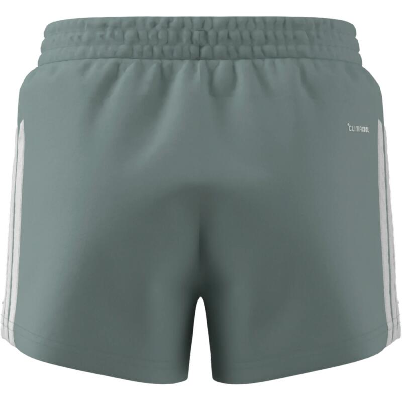 Adidas JG TR-ES 3S korte broek grijs-wit meisjes, mid waist 3/5