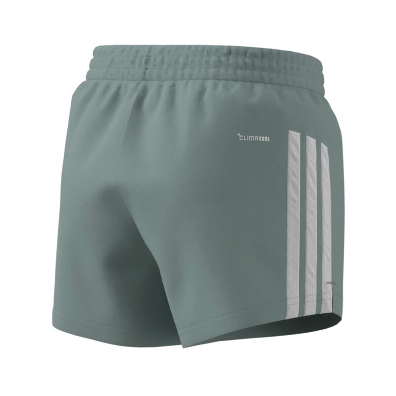 Adidas JG TR-ES 3S korte broek grijs-wit meisjes, mid waist 2/5
