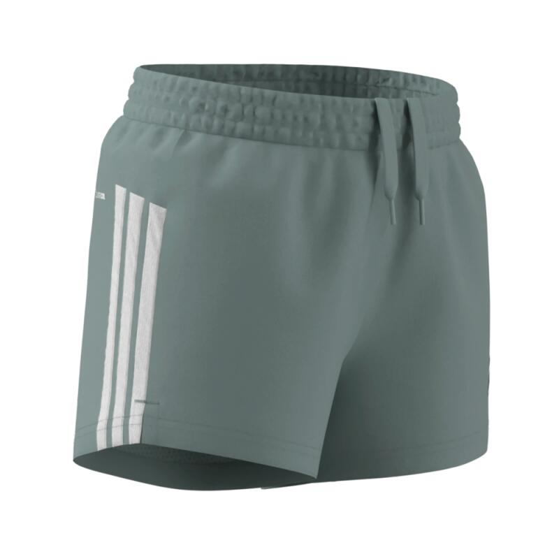 Adidas JG TR-ES 3S korte broek grijs-wit meisjes, mid waist 5/5