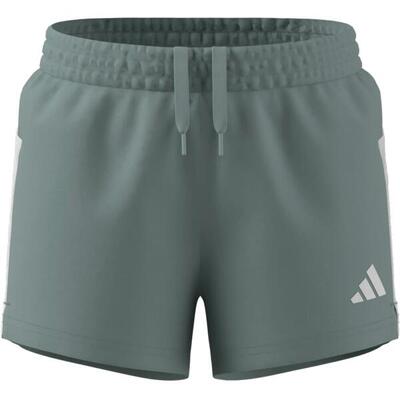 Adidas jg tr-es 3s korte broek grijs-wit meisjes, mid waist