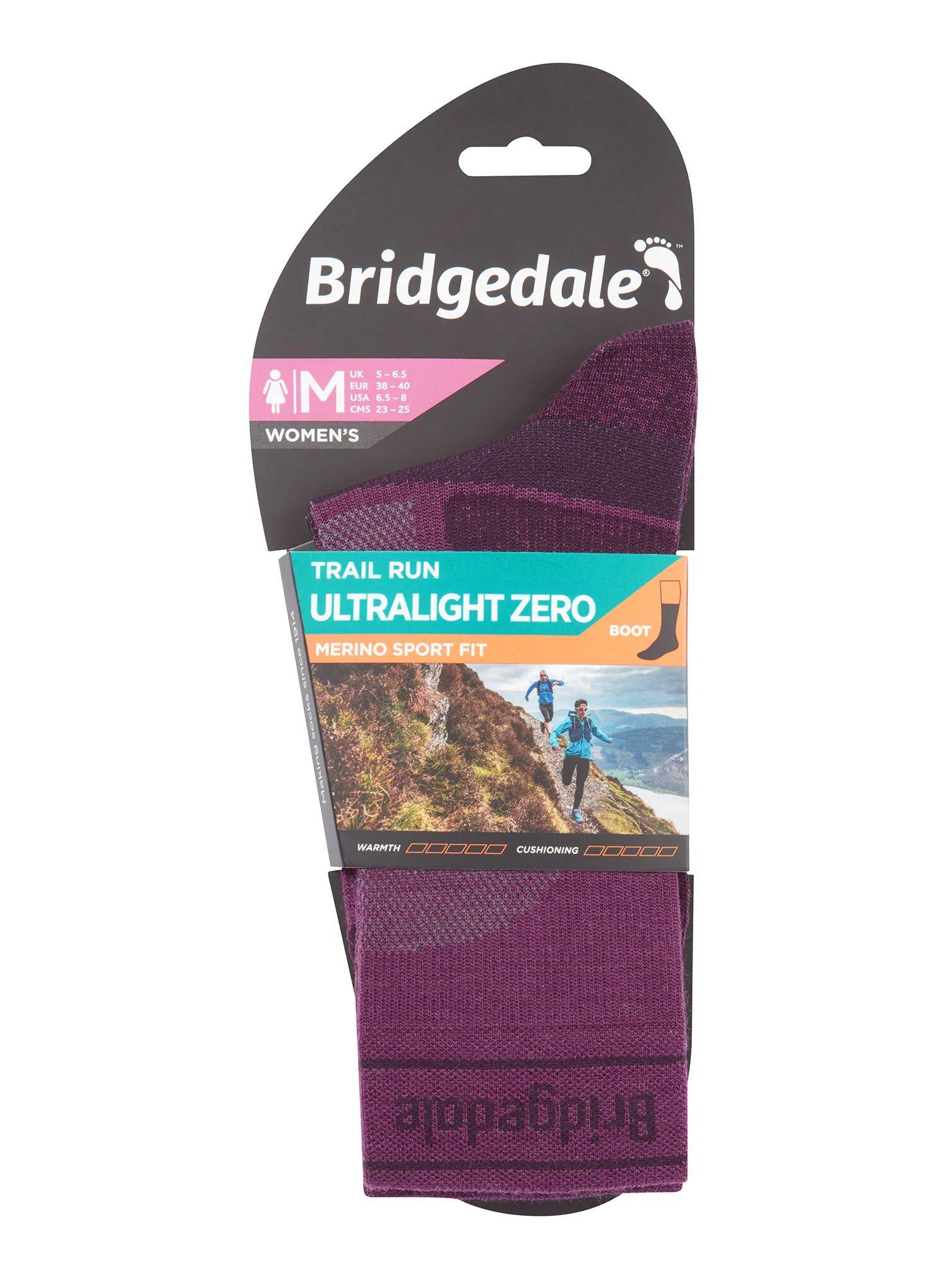 Skarpety biegowe damskie Bridgedale Trail Run Ultralight Zero Merino Sport Boot 2/5