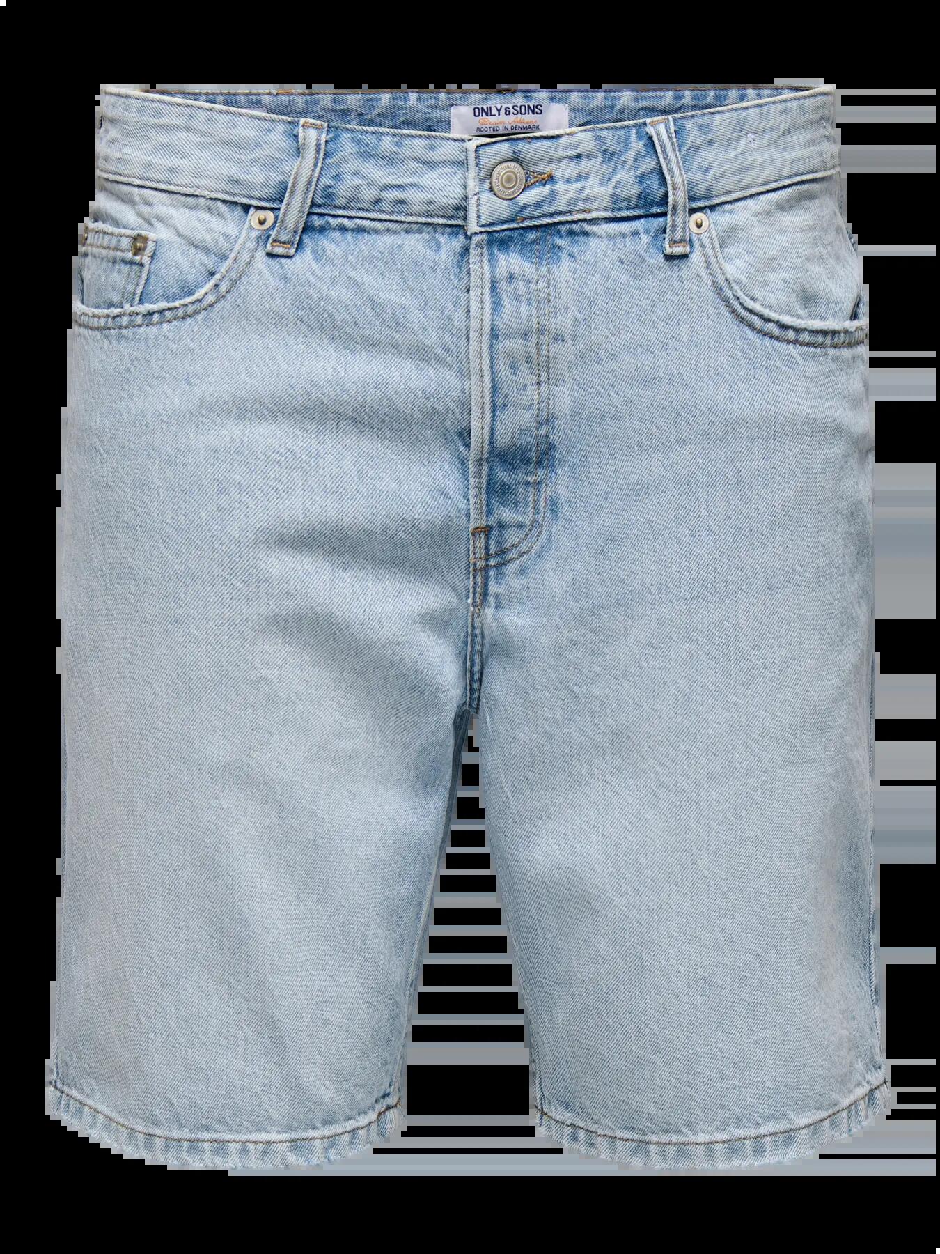 Edge Korte Broek Heren Short Light Blue Denim 1/6