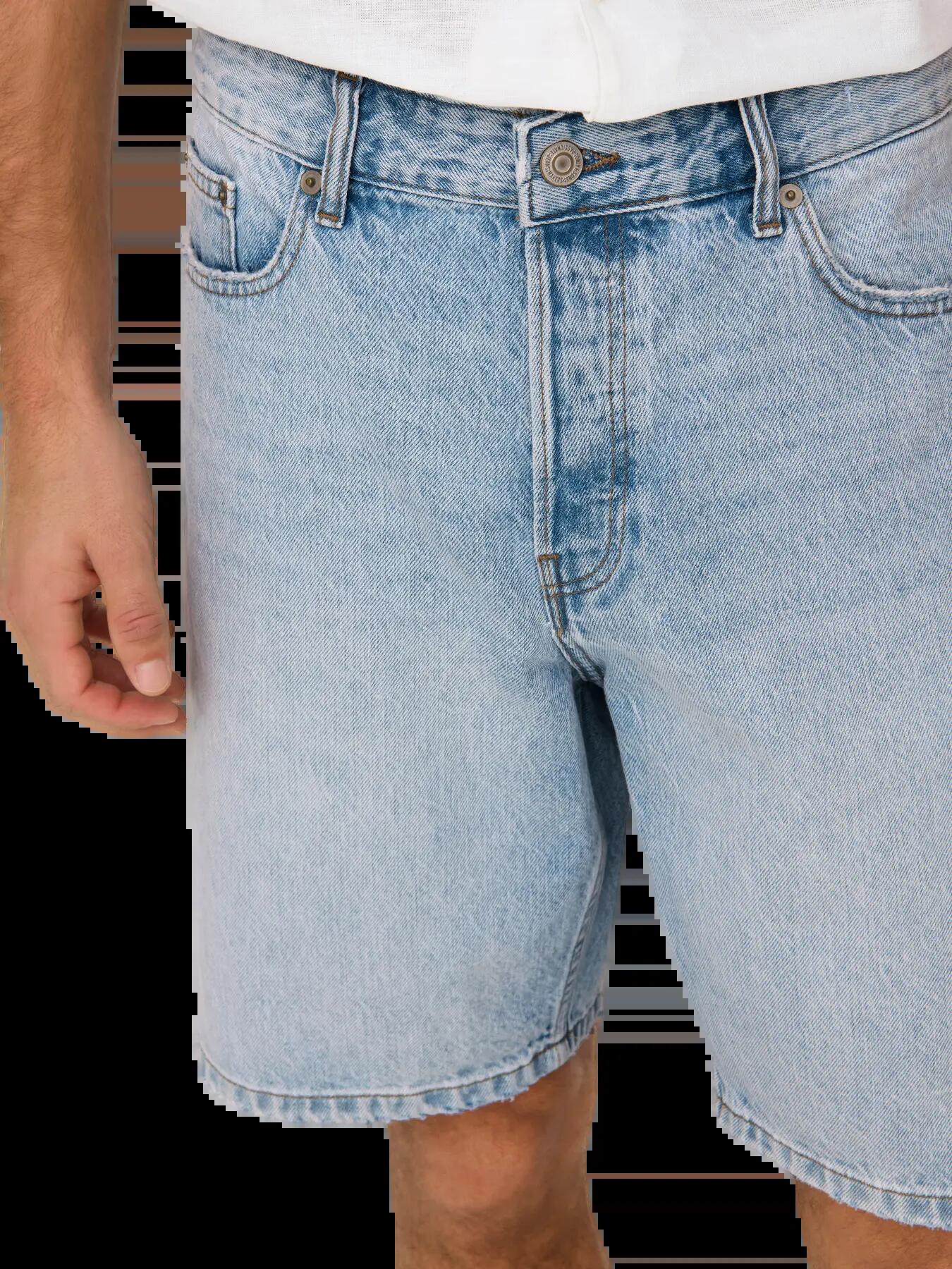 Edge Korte Broek Heren Short Light Blue Denim 3/6