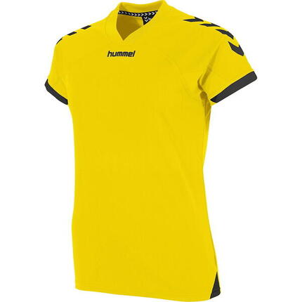 Hummel Fyn Maillot Manches Courtes Femmes - Jaune / Noir | L
