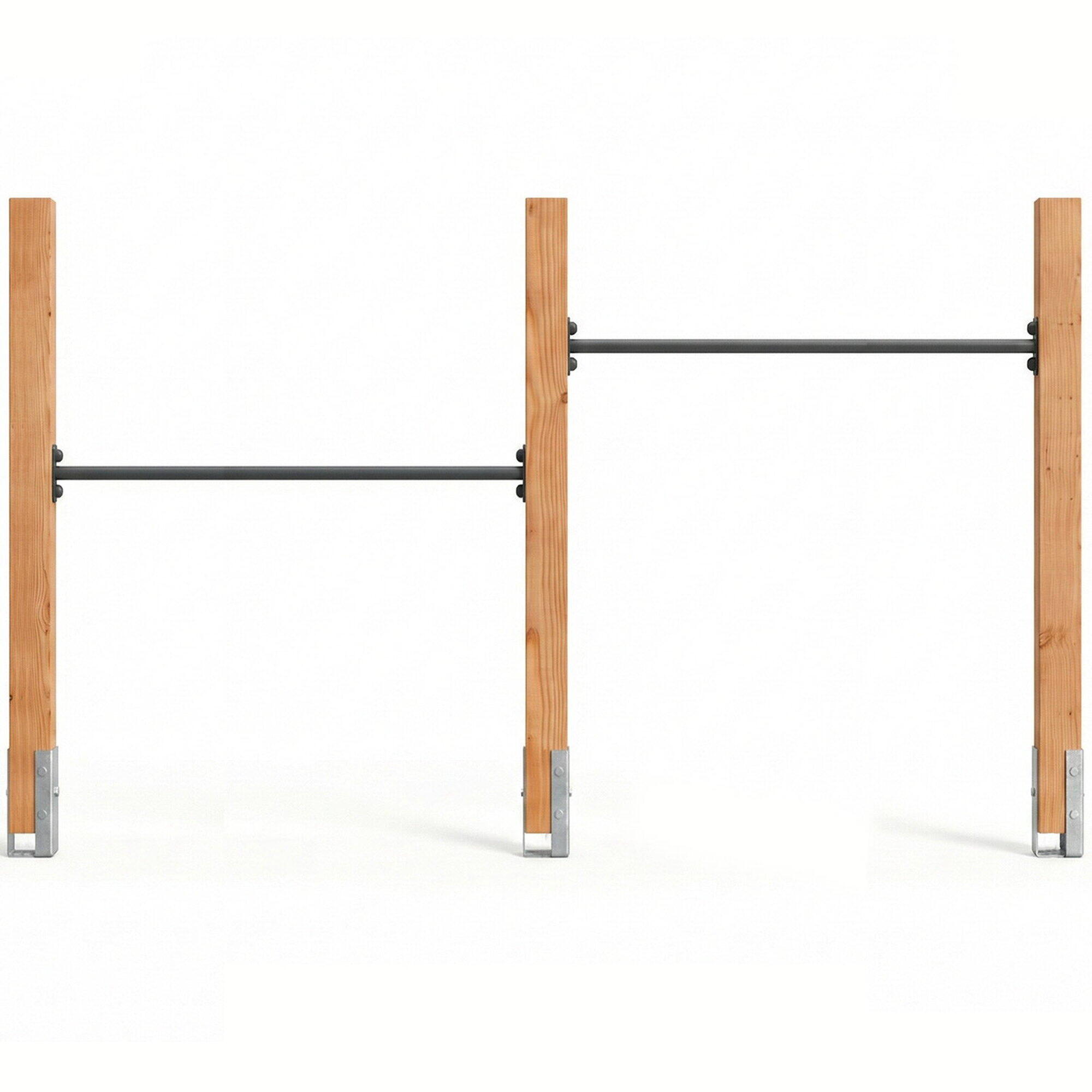 Linea Robust 110 barre fixe double en bois 2/3