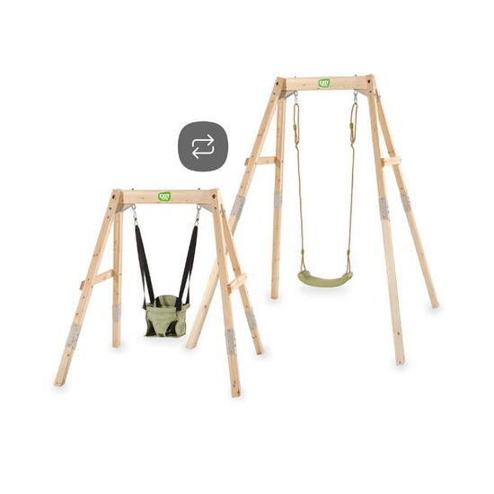 Balançoire en bois évolutive Silvi