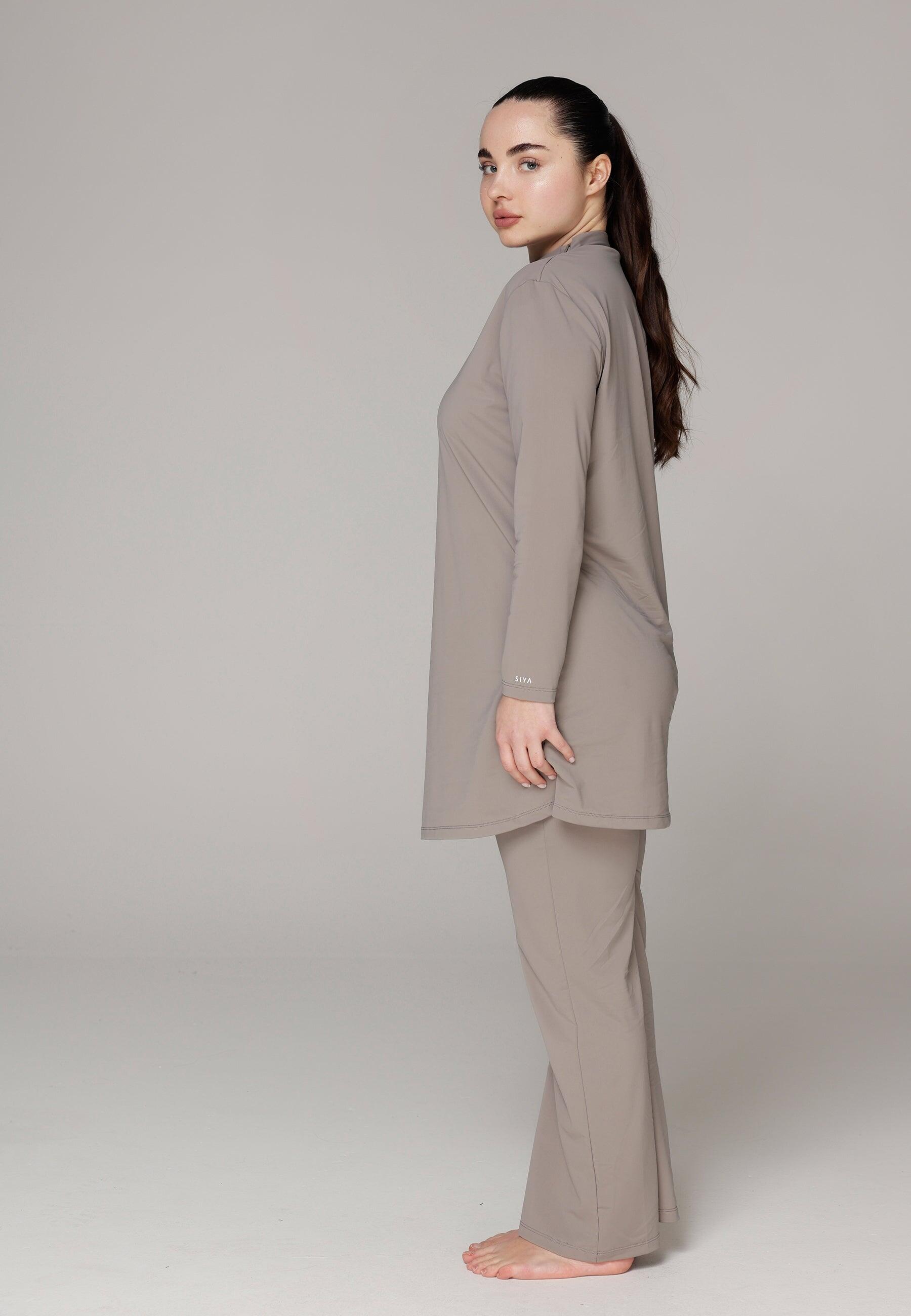 Dames Zwemkleding Ruimvallend Bedekt Zwempak met Broek 2/6