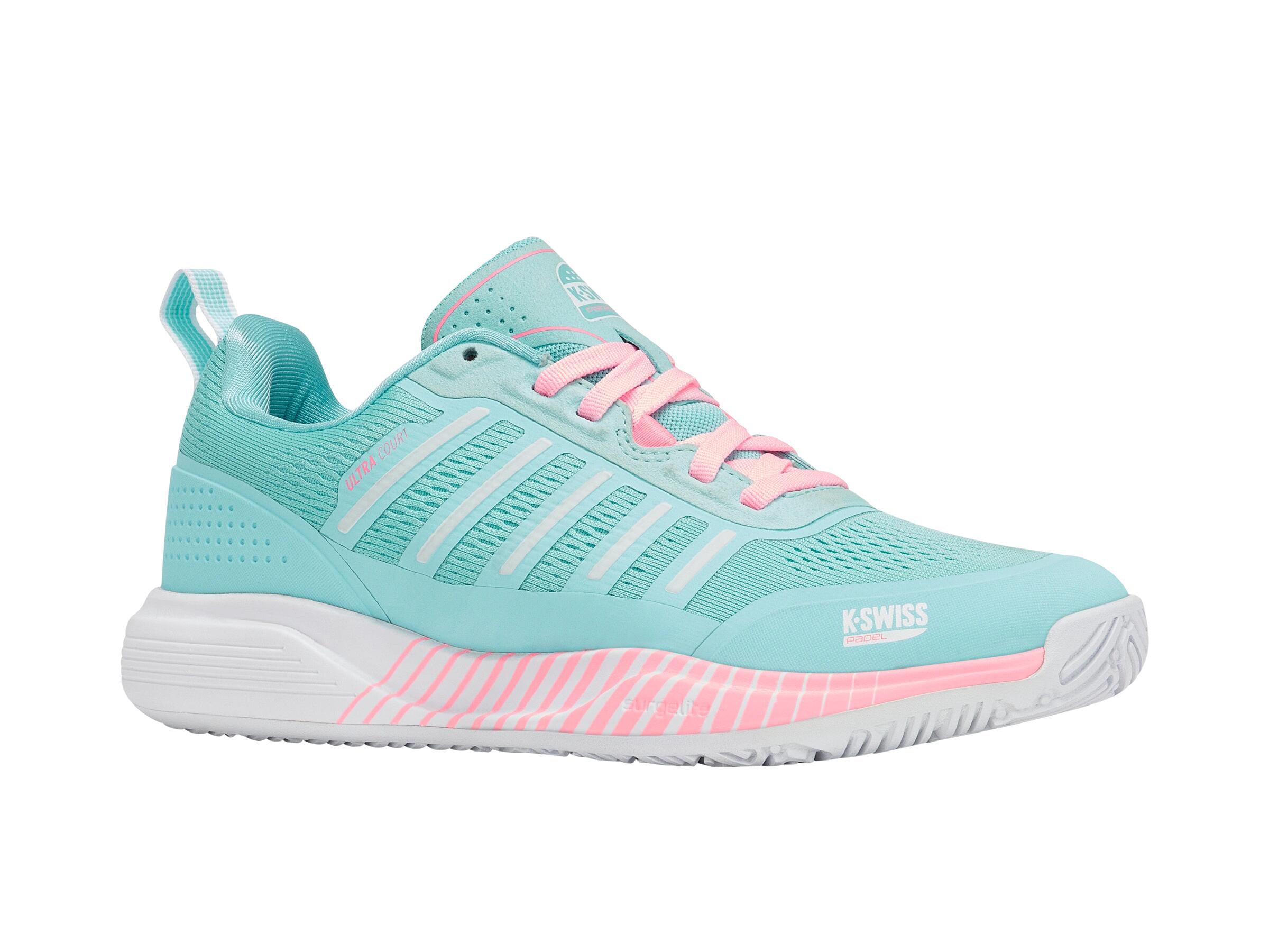 Zapatillas de tenis K-SWISS ULTRA COURT PADEL para mujer, azul claro, nuevas 2/5