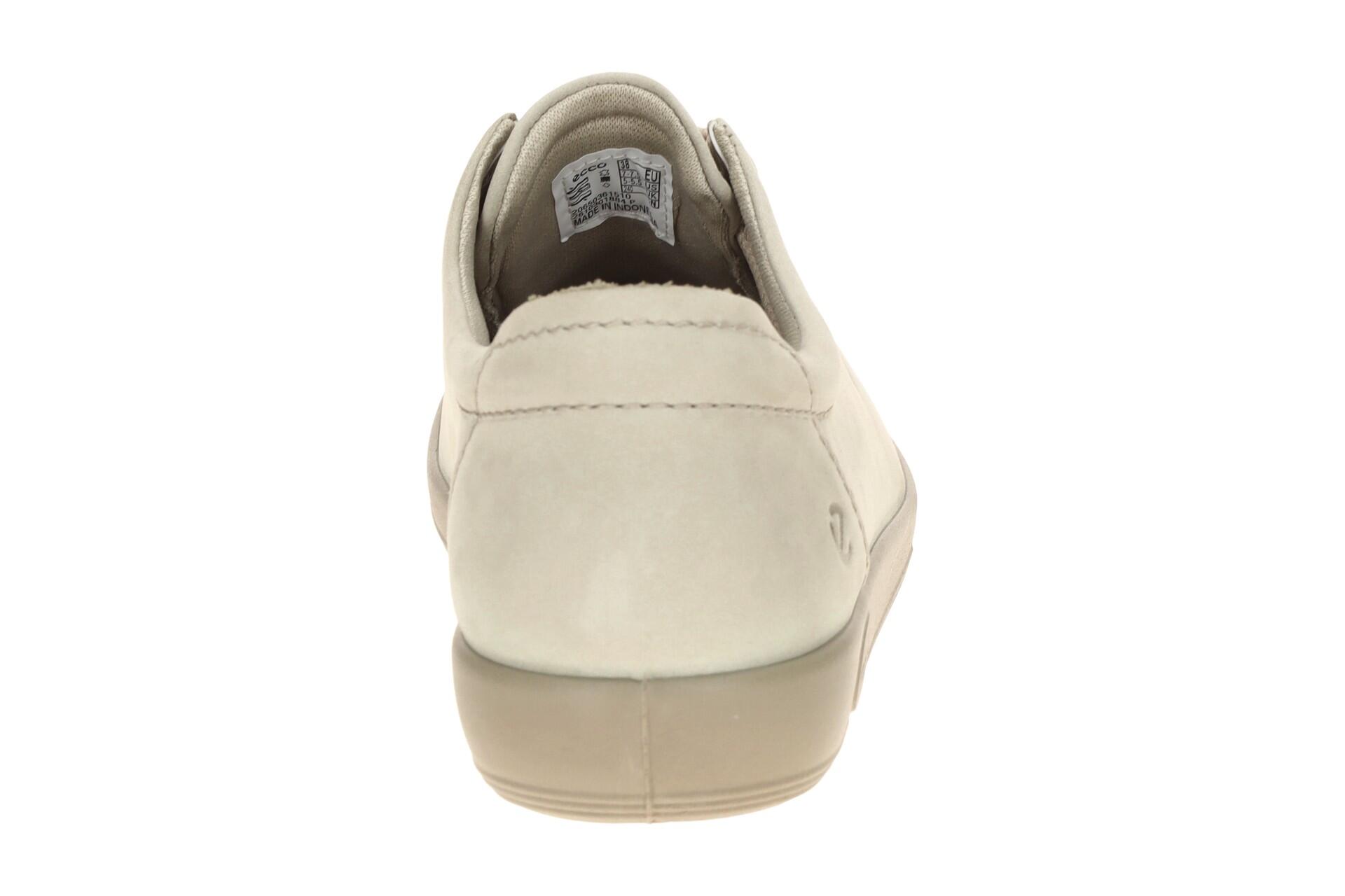 Ecco Soft 2 Schuhe grau Nubuck Schnürer 206503 5/7