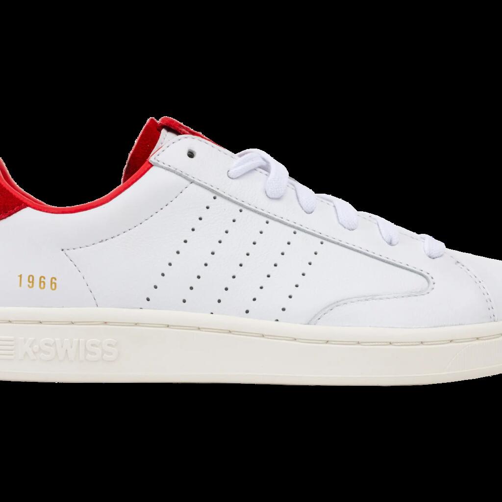 K-SWISS men's sneakers, white athletic shoes, new