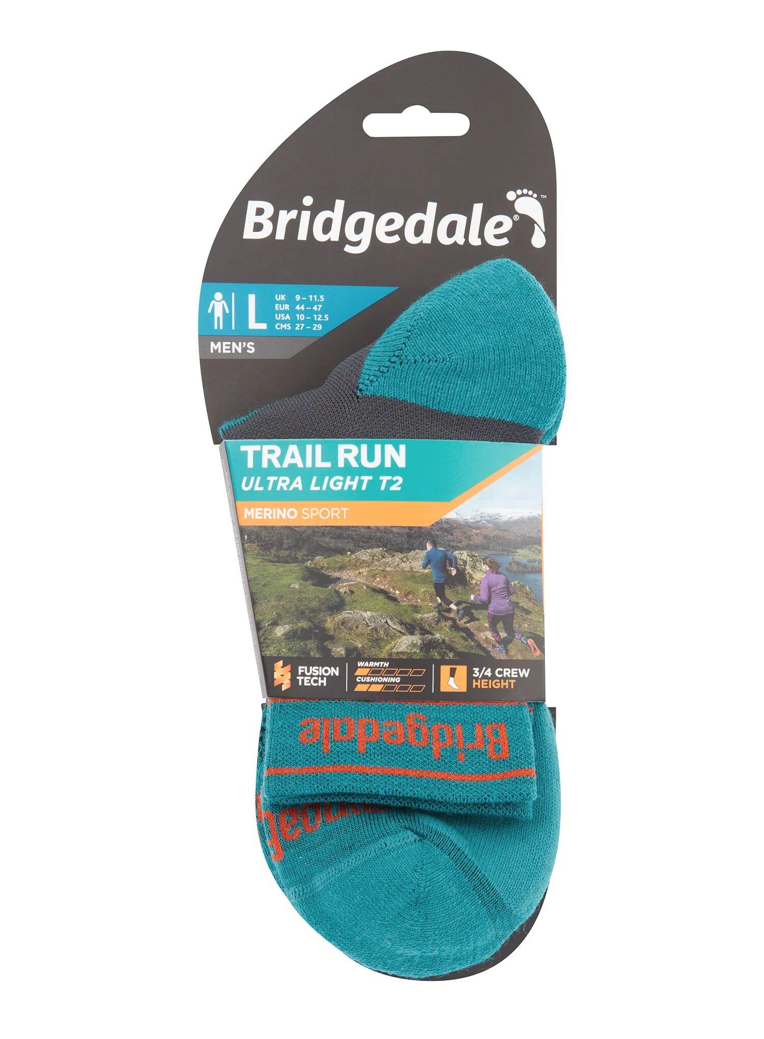 Skarpety do biegania męskie Bridgedale Ultralight T2 Merino Sport 3/4 Crew 2/5