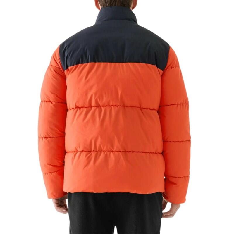 Chaquetón acolchado bicolor naranja para hombre 2/2