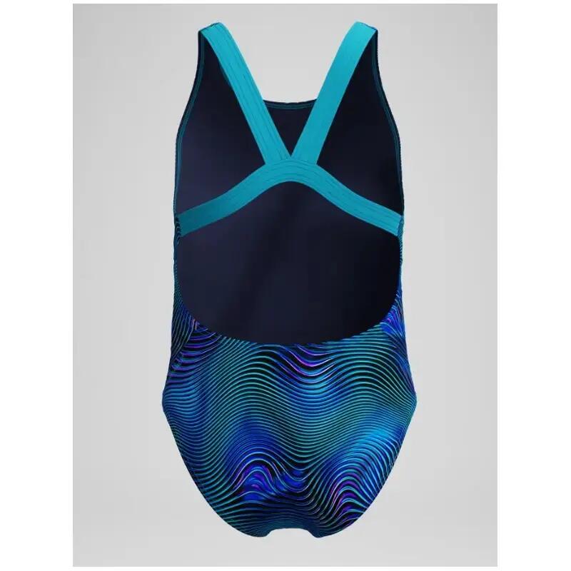 1-delig meisjes zwempak Speedo Print Leaderb 2/4
