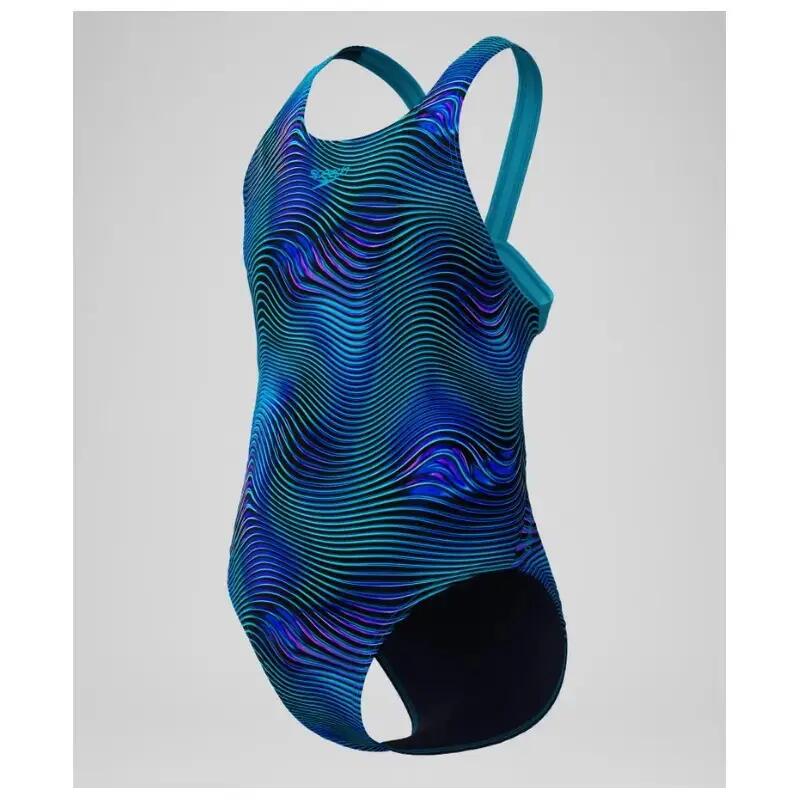 1-delig meisjes zwempak Speedo Print Leaderb 3/4