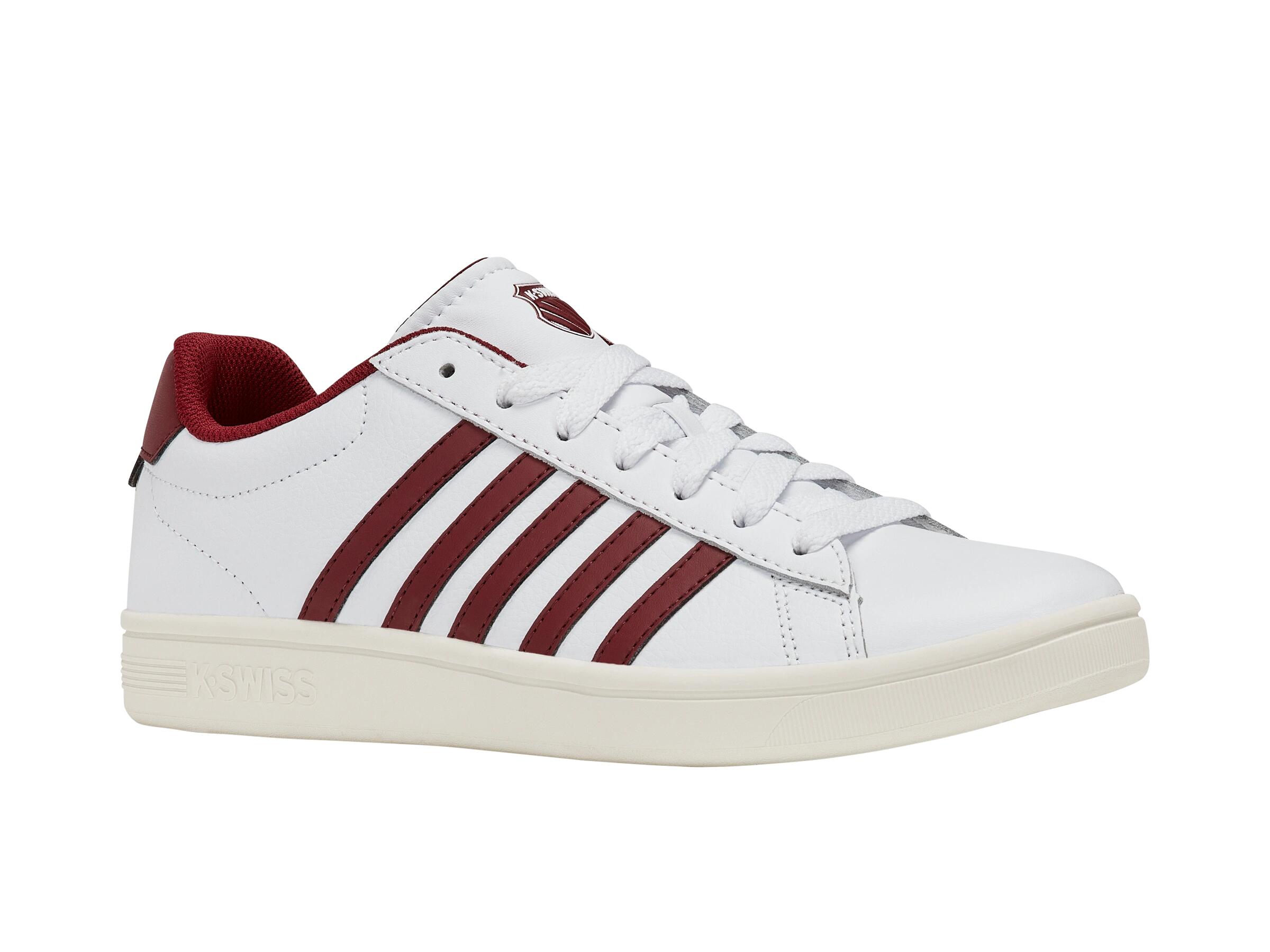 Zapatillas K-SWISS Court Tiebreak II para hombre en blanco con toques rojos 2/5