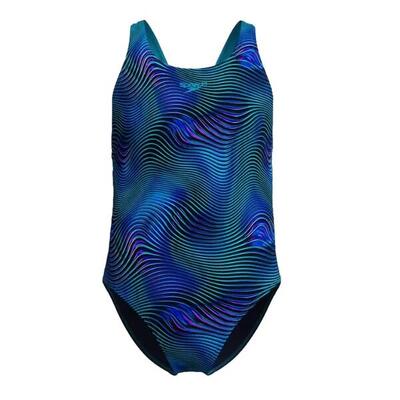 1-delig meisjes zwempak speedo print leaderb