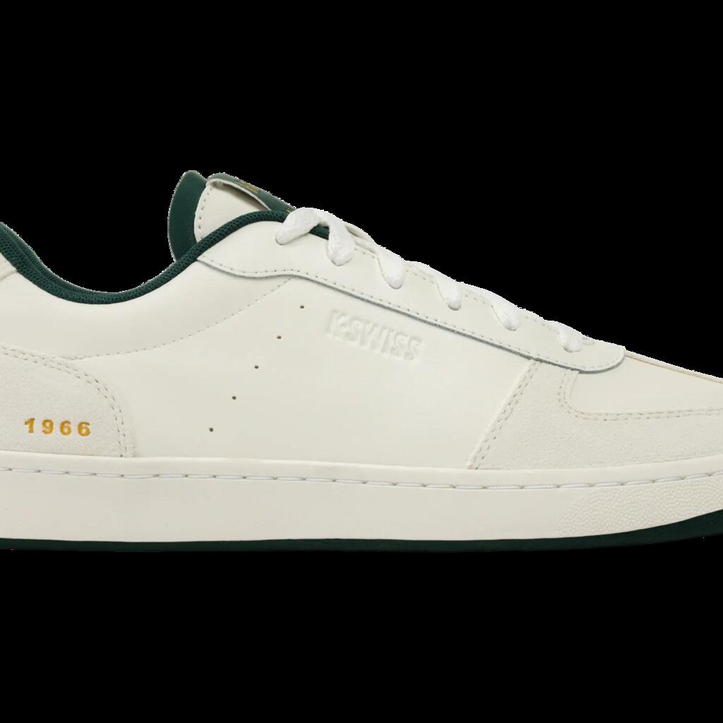 K-SWISS Court Varsity men’s sneakers, white, casual lifestyle shoe